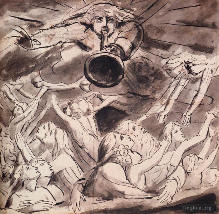 William Blake Andere Malerei - Die Auferstehung