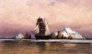 William Bradford Werk - Fischereiflotte vor Labrador2