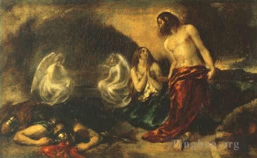 William Etty Ölgemälde - Christus erscheint Maria Magdalena nach der Auferstehung