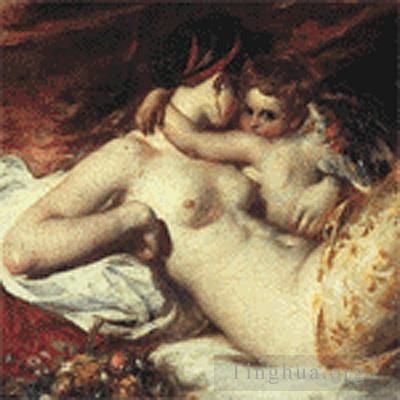 William Etty Ölgemälde - Venus und Amor
