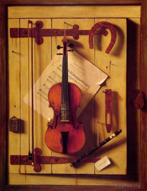 William Michael Harnet Werk - Stillleben Violine und Musik