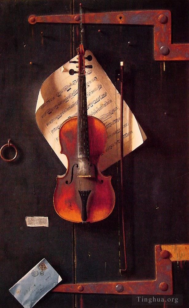 William Michael Harnet Ölgemälde - Die alte Violine