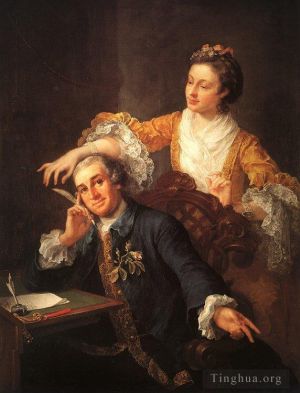 William Hogarth Werk - David Garrick und seine Frau