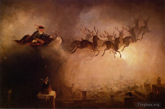 William Holbrook Beard Ölgemälde - Weihnachtsmann