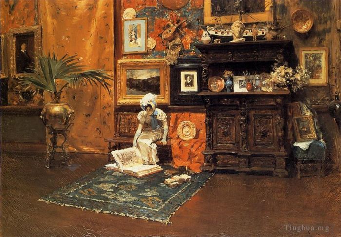 William Merritt Chase Ölgemälde - Im Atelier 1881