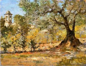 William Merritt Chase Werk - Olivenbäume Florenz