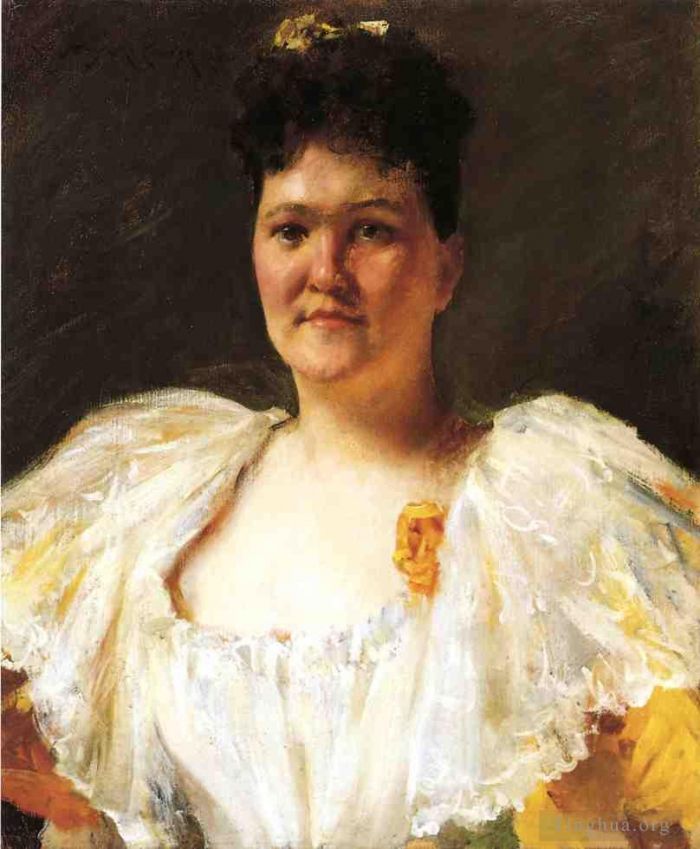 William Merritt Chase Ölgemälde - Porträt einer Frau