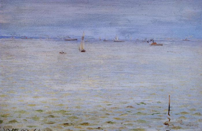William Merritt Chase Ölgemälde - Meereslandschaft 1888