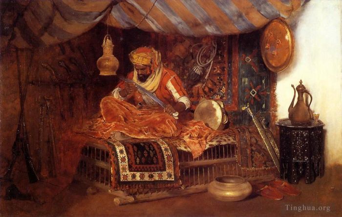 William Merritt Chase Ölgemälde - Der maurische Krieger