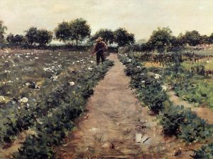 William Merritt Chase Werk - The Potato Patch, auch bekannt als Garden Shinnecock