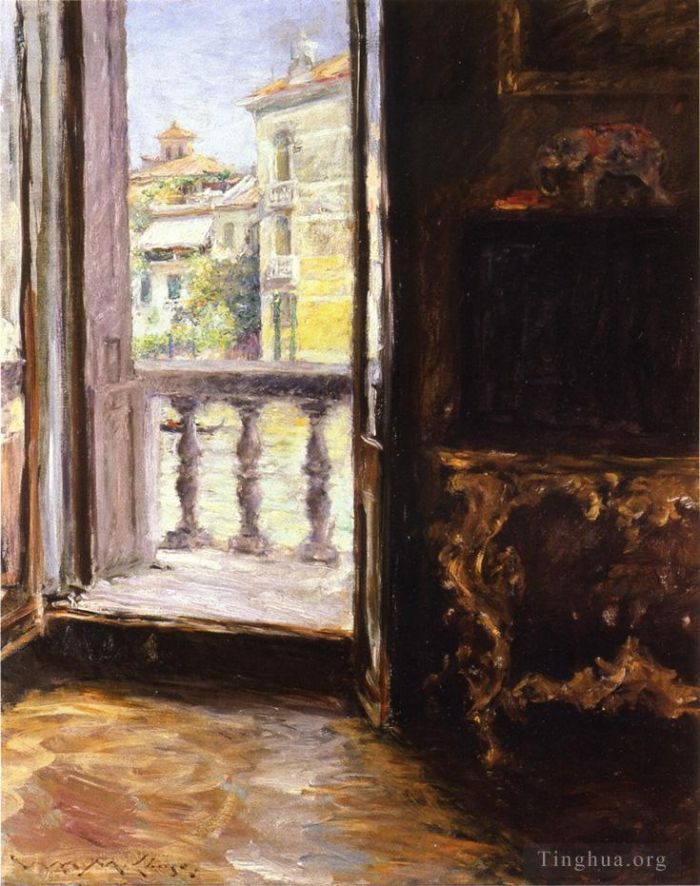 William Merritt Chase Ölgemälde - Venezianischer Balkon