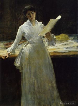 William Merritt Chase Werk - Frau 1885