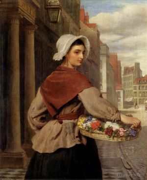 William Powell Frith Werk - Der Blumenverkäufer