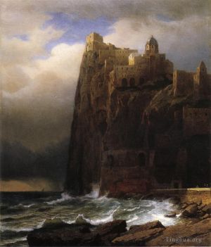 William Stanley Haseltine Werk - Küstenklippen, auch Ischia genannt