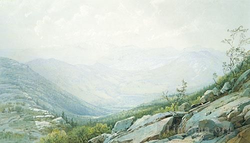 William Trost Richards Ölgemälde - Die Mount Washington Range