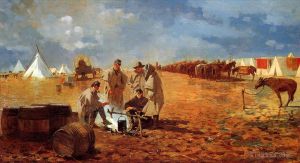 Winslow Homer Werk - Ein regnerischer Tag im Camp, auch bekannt als Camp in der Nähe von Yorktown