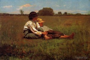 Winslow Homer Werk - Jungen auf einer Weide