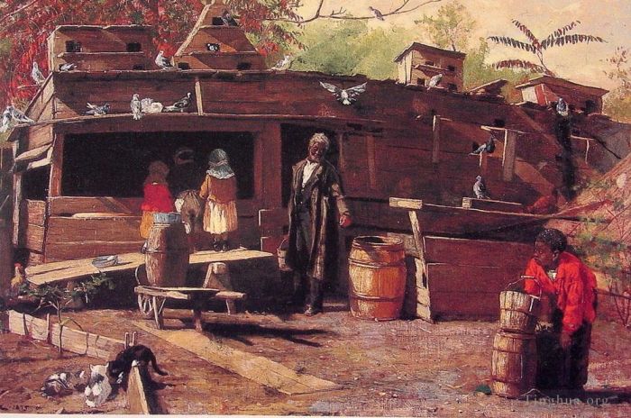 Winslow Homer Ölgemälde - Onkel Ned zu Hause