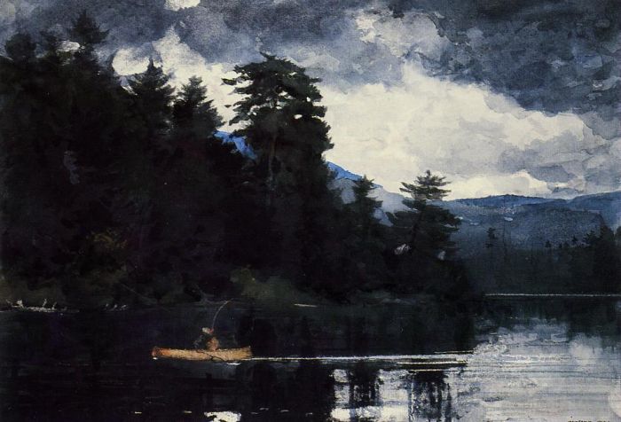 Winslow Homer Andere Malerei - Adirondack-See