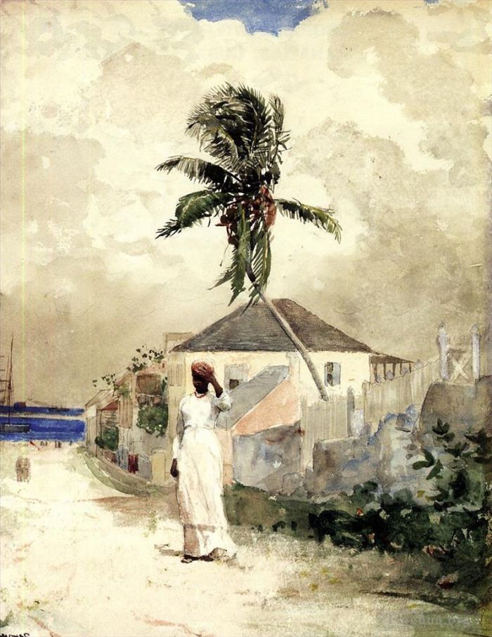 Winslow Homer Andere Malerei - Entlang der Straße Bahamas