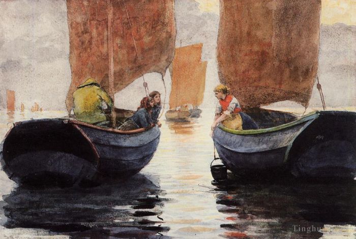 Winslow Homer Andere Malerei - Ein Nachglühen