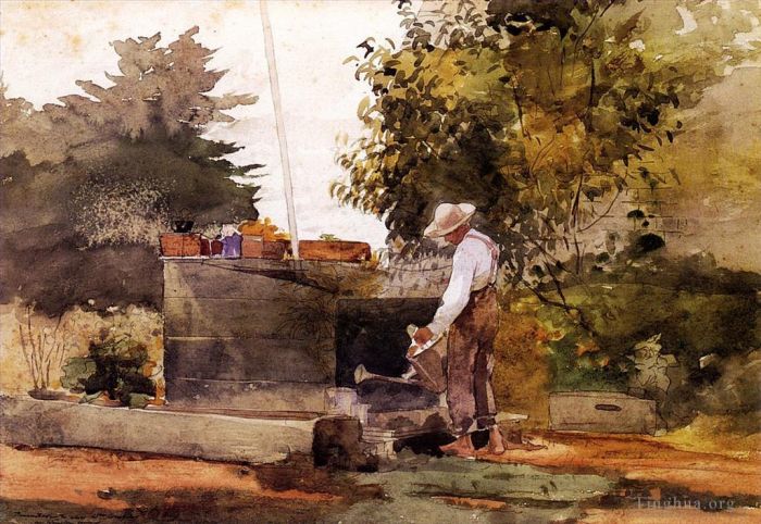 Winslow Homer Andere Malerei - Am Brunnen