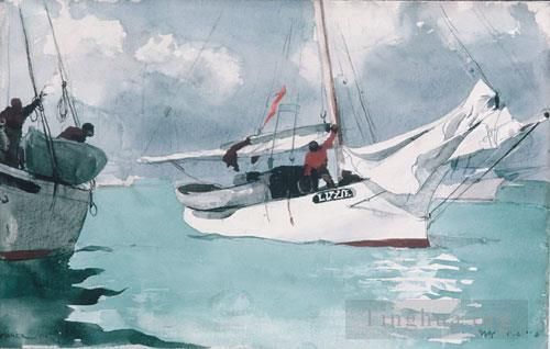 Winslow Homer Andere Malerei - Fischerboote Key West