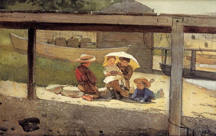 Winslow Homer Andere Malerei - Verantwortlich für Baby