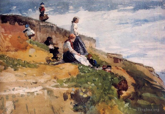 Winslow Homer Andere Malerei - Auf der Klippe