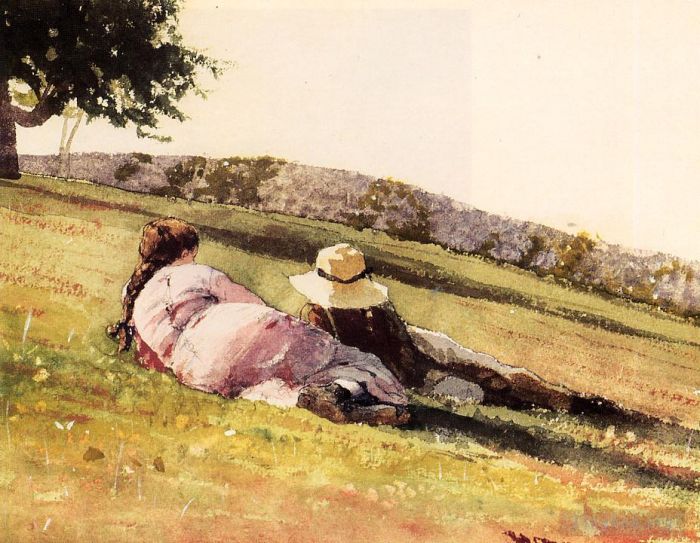 Winslow Homer Andere Malerei - Auf dem Hügel