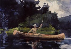 Winslow Homer Werk - Ich spiele ihn, auch bekannt als The North Woods