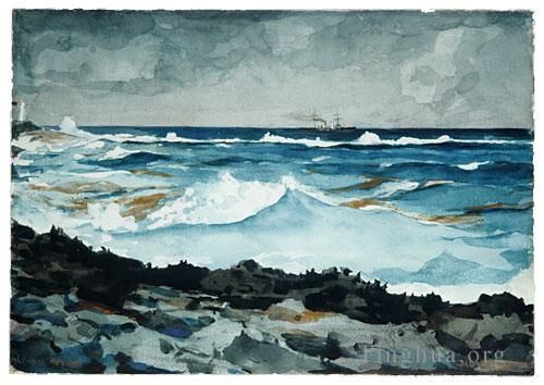 Winslow Homer Andere Malerei - Küste und Brandung Nassau