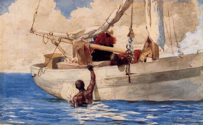 Winslow Homer Andere Malerei - Die Korallentaucher