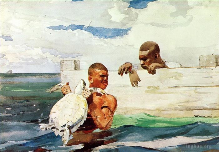 Winslow Homer Andere Malerei - Der Schildkrötenteich
