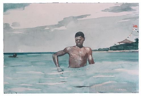 Winslow Homer Andere Malerei - Der Badegast