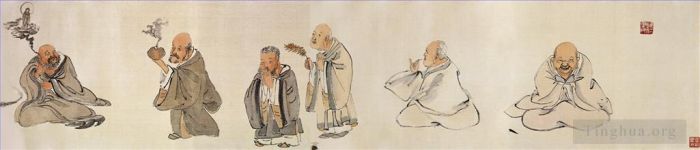 Wu Changshuo Chinesische Kunst - Achtzehn Archaten