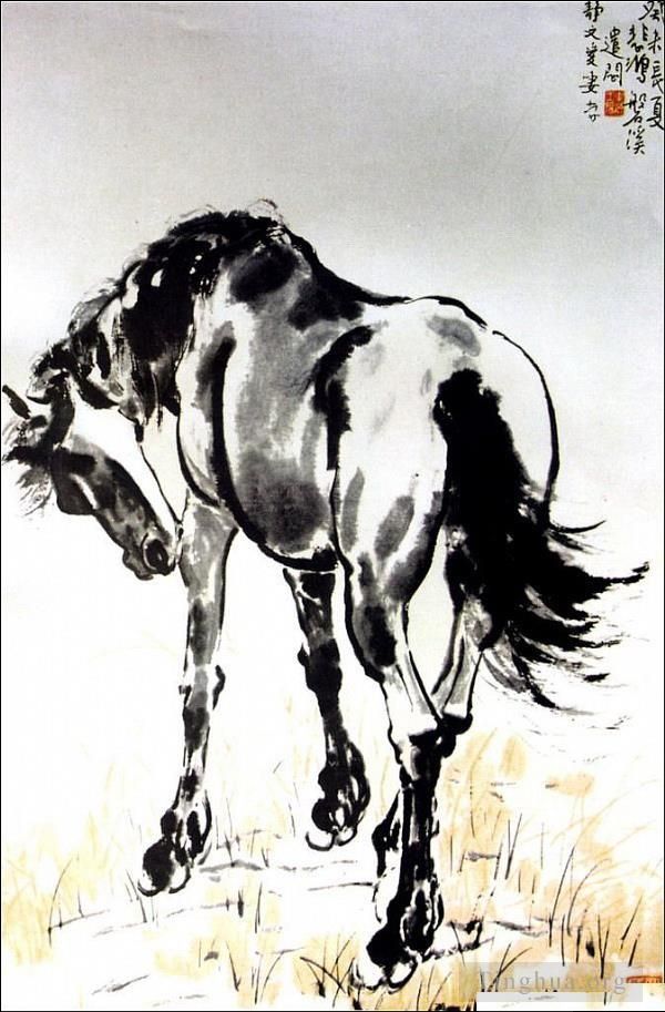 Xu Beihong Chinesische Kunst - Ein Pferd