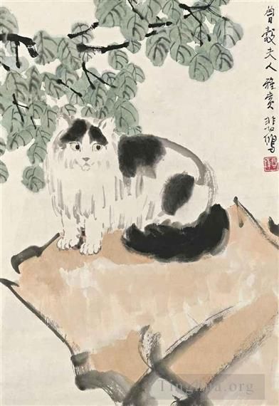 Xu Beihong Chinesische Kunst - Katze