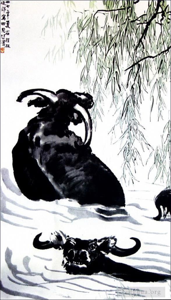 Xu Beihong Chinesische Kunst - Rinder