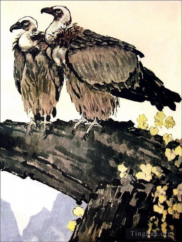Xu Beihong Chinesische Kunst - Paar Adler