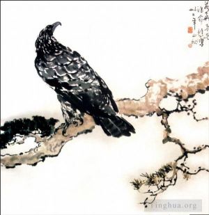 Xu Beihong Werk - Adler auf Ast