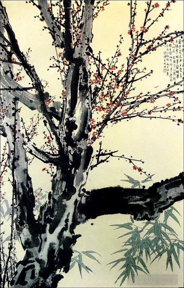 Xu Beihong Chinesische Kunst - Blumige Pflaumenblüte