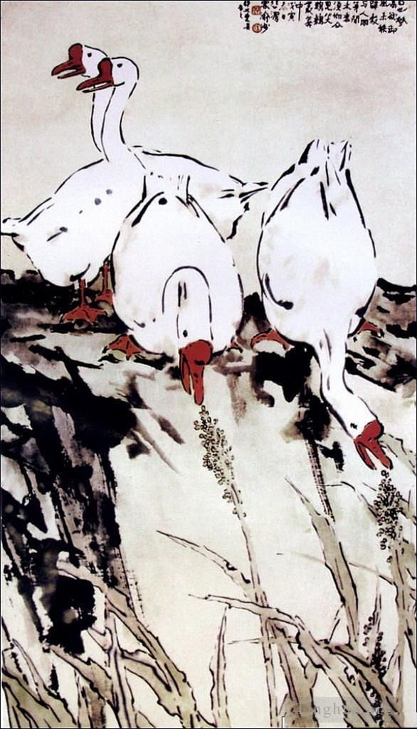 Xu Beihong Chinesische Kunst - Gänse