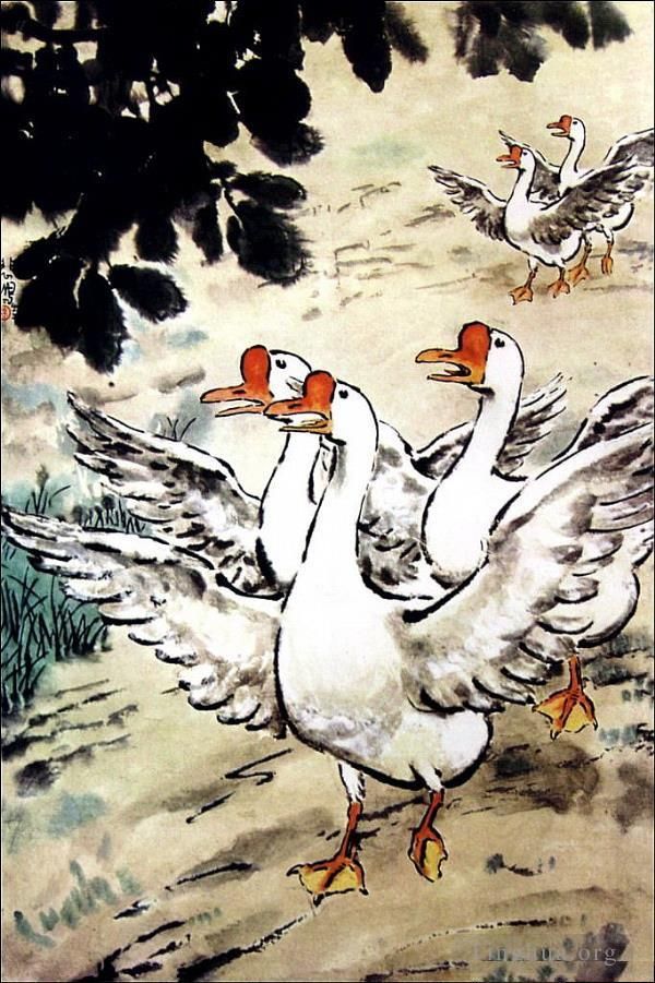 Xu Beihong Chinesische Kunst - Gans