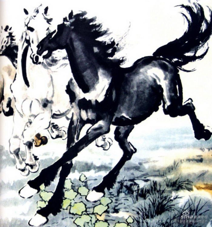 Xu Beihong Chinesische Kunst - Pferde