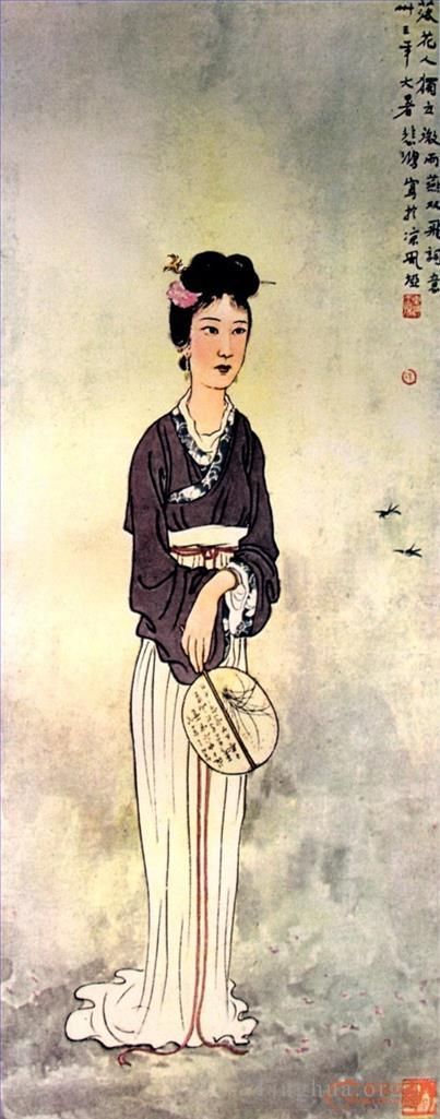 Xu Beihong Chinesische Kunst - Dame
