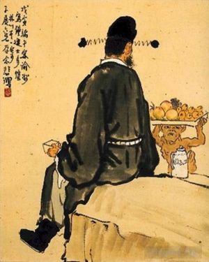 Xu Beihong Werk - Der Gelehrte Zhong Kui 1938