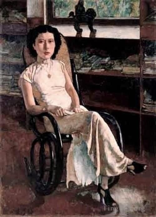 Xu Beihong Ölgemälde - Ein Porträt von Miss Jenny 1939