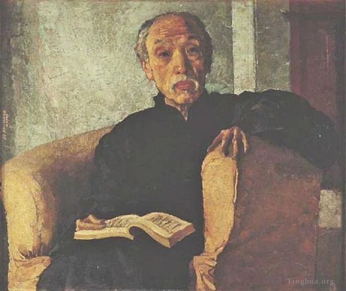 Xu Beihong Ölgemälde - Zhen sanli