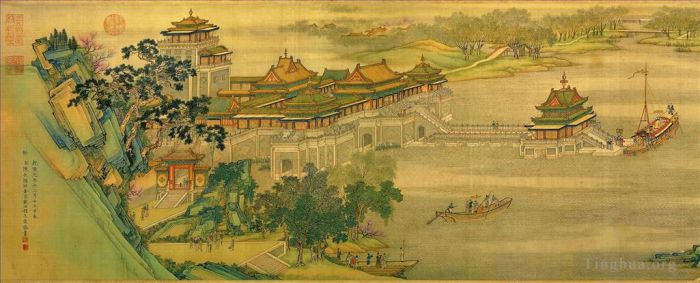 Zhang Zeduan Chinesische Kunst - Qingming Riverside Seene-Teil